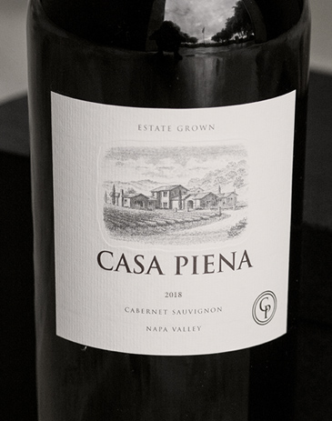 2018 Casa Piena Cabernet Sauvignon bottle shot