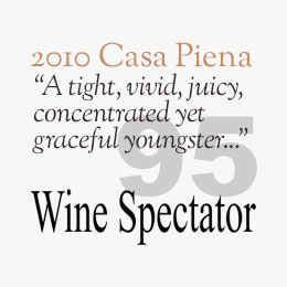 2008 Casa Piena Awarded 94 Points By Wine Spectators! cover