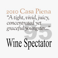 2008 Casa Piena Awarded 94 Points By Wine Spectators! cover