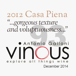 Antonio Galloni's Vinous: 93 Points cover