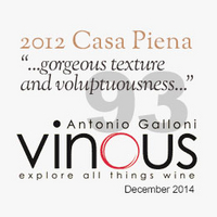 Antonio Galloni's Vinous: 93 Points cover